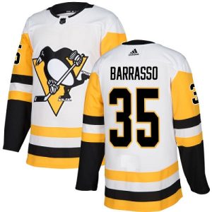 Herren Pittsburgh Penguins Eishockey Trikot Tom Barrasso #35 Authentic Weiß Auswärts